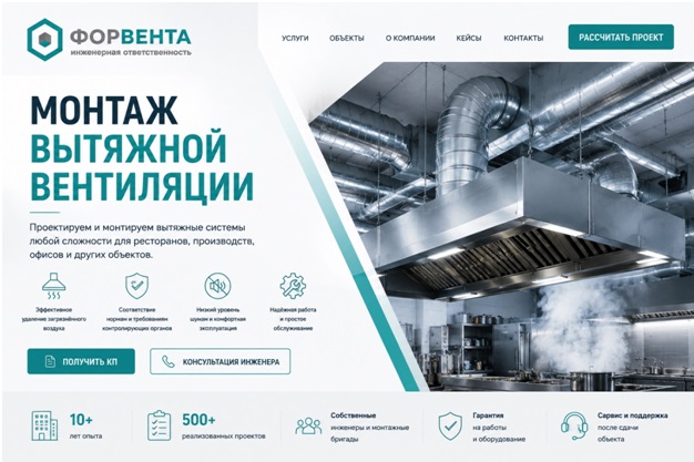 монтаж вытяжной вентиляции