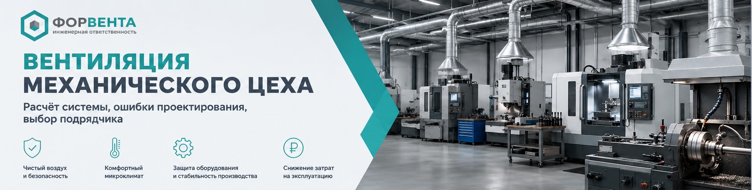 Вентиляция механического цеха