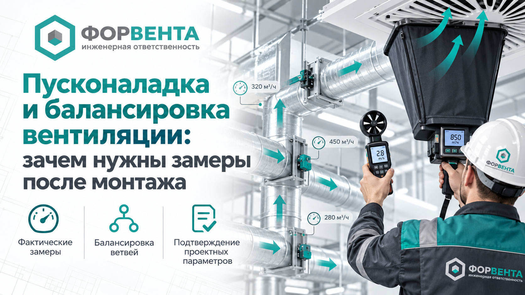 Пусконаладка и балансировка вентиляции